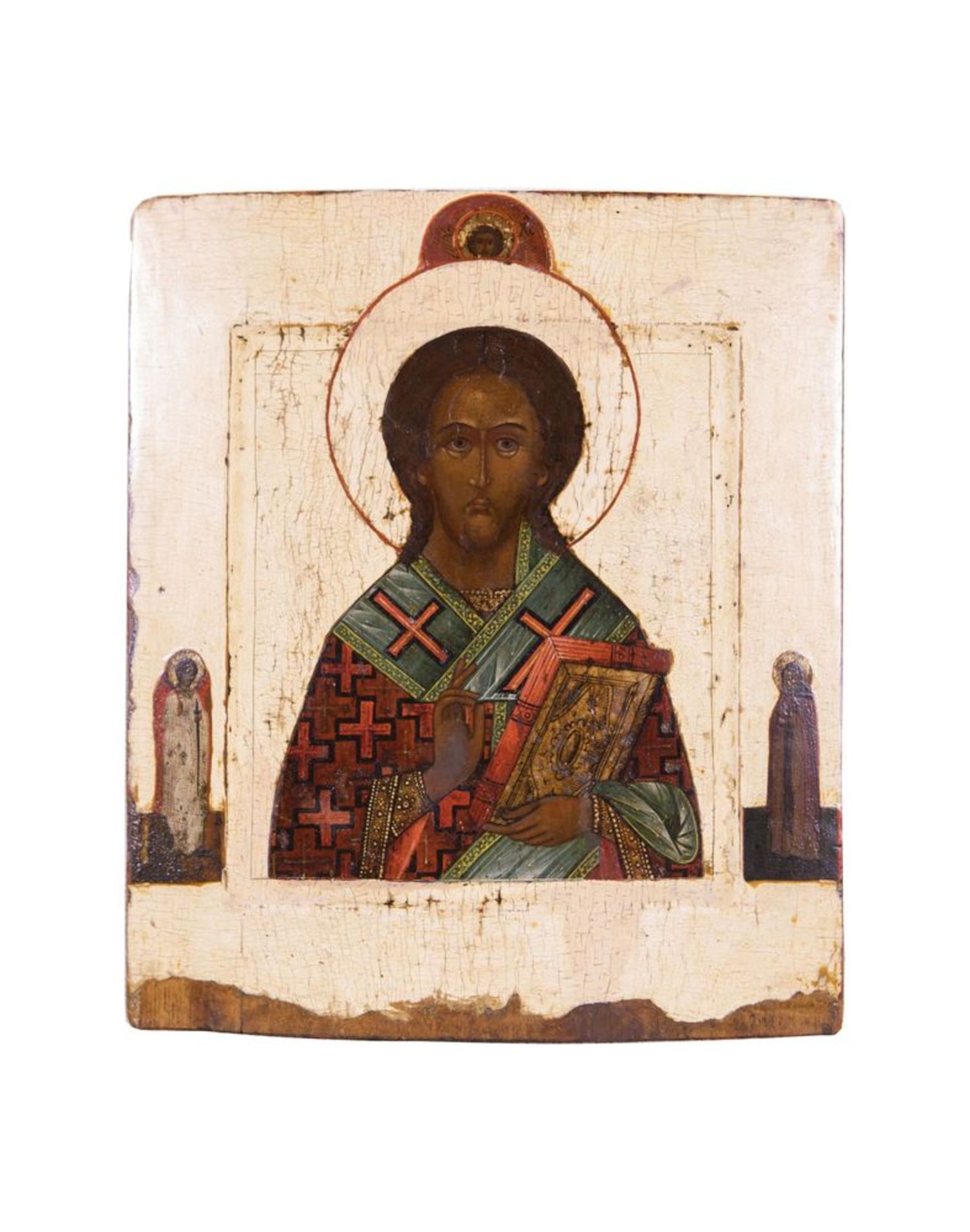 Christ Pantocrator High Priest - With Christ Emmanuel on top, Guardian angel and St. [...]