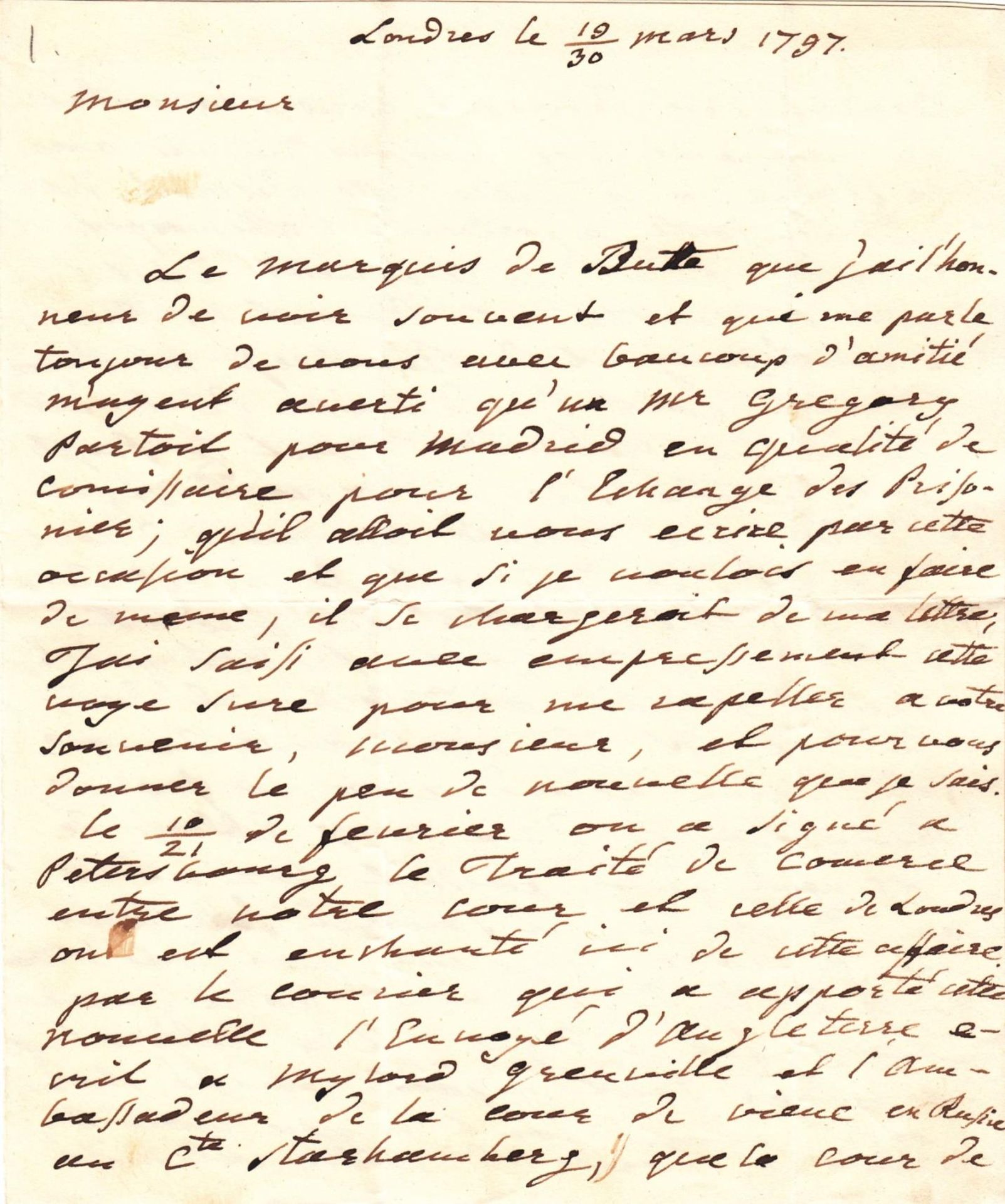 Stepan Stepanovich Zinovyev (1740-1794) Archive Correspondence letters (61) with [...] - Bild 33 aus 136