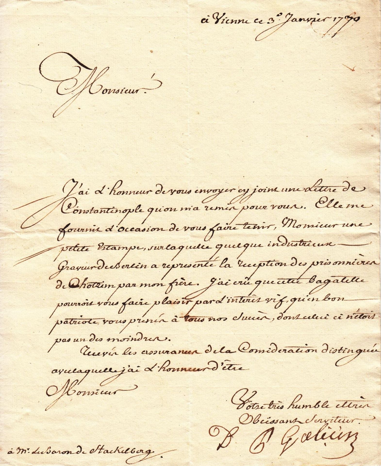 Stepan Stepanovich Zinovyev (1740-1794) Archive Correspondence letters (61) with [...] - Bild 74 aus 136