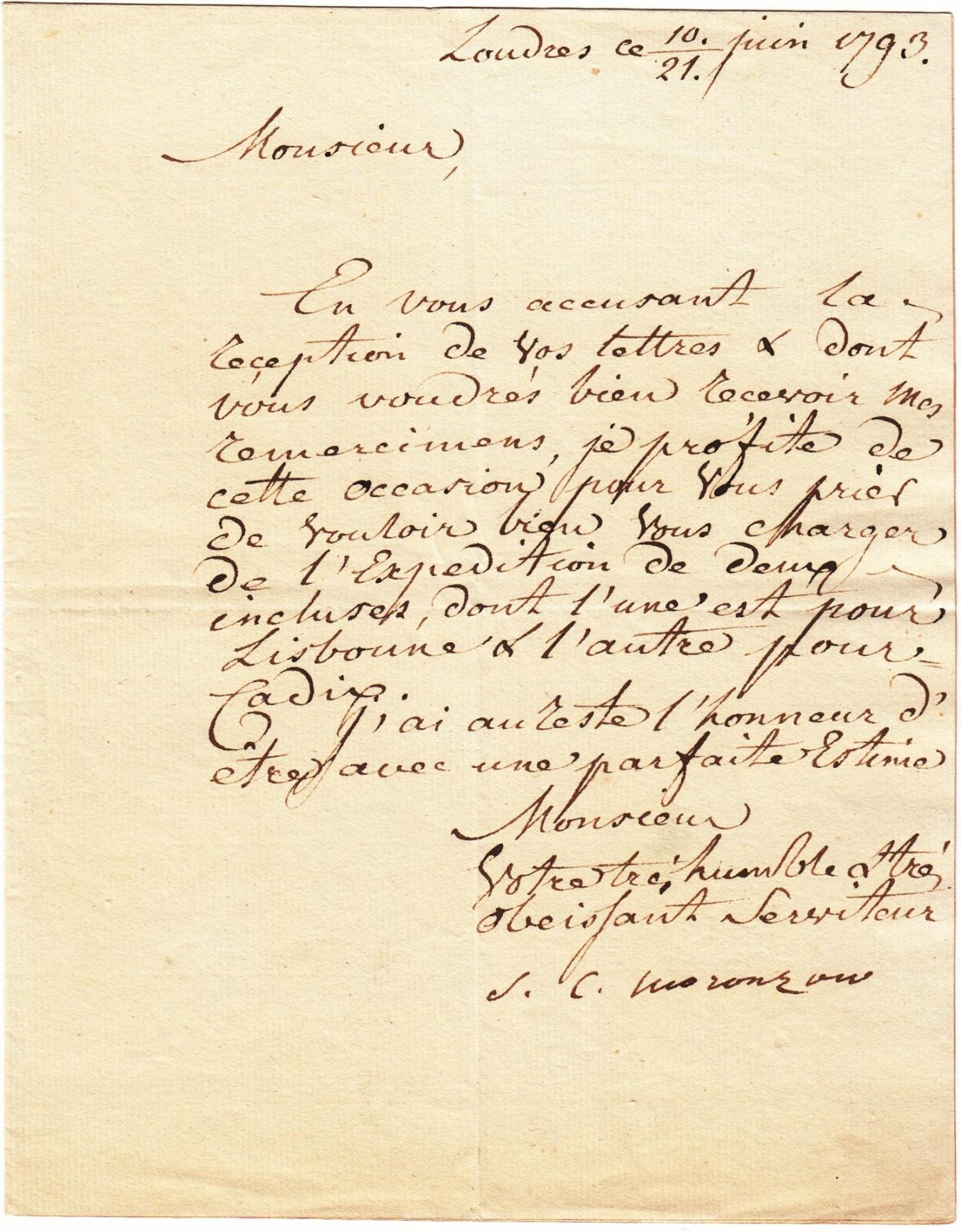 Stepan Stepanovich Zinovyev (1740-1794) Archive Correspondence letters (61) with [...] - Bild 18 aus 136