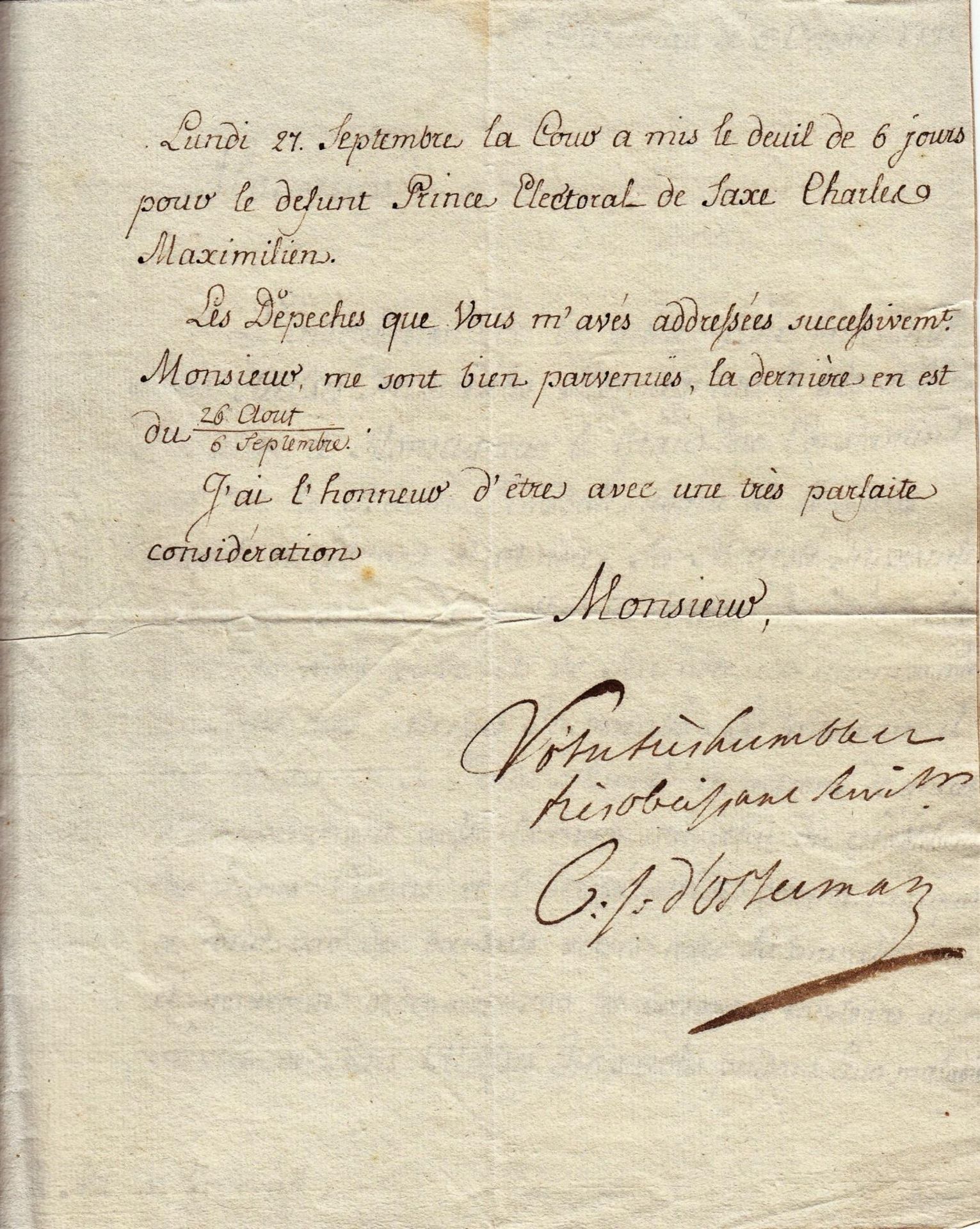 Stepan Stepanovich Zinovyev (1740-1794) Archive Correspondence letters (61) with [...] - Bild 88 aus 136