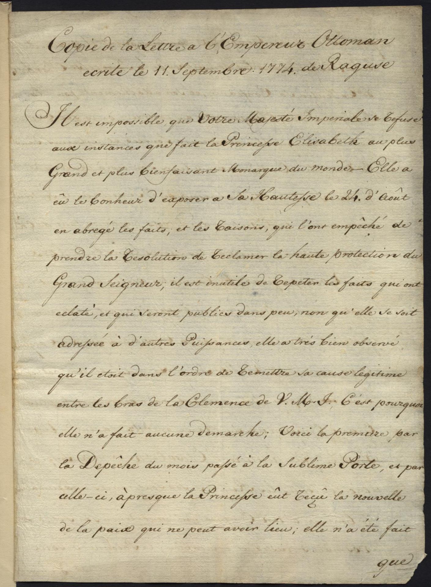 PRINCESS TARAKANOVA ARCHIVE OF LETTERS АРХИВ ПИСЕМ (1774-1775) - ДЕЛО [...] - Bild 9 aus 50