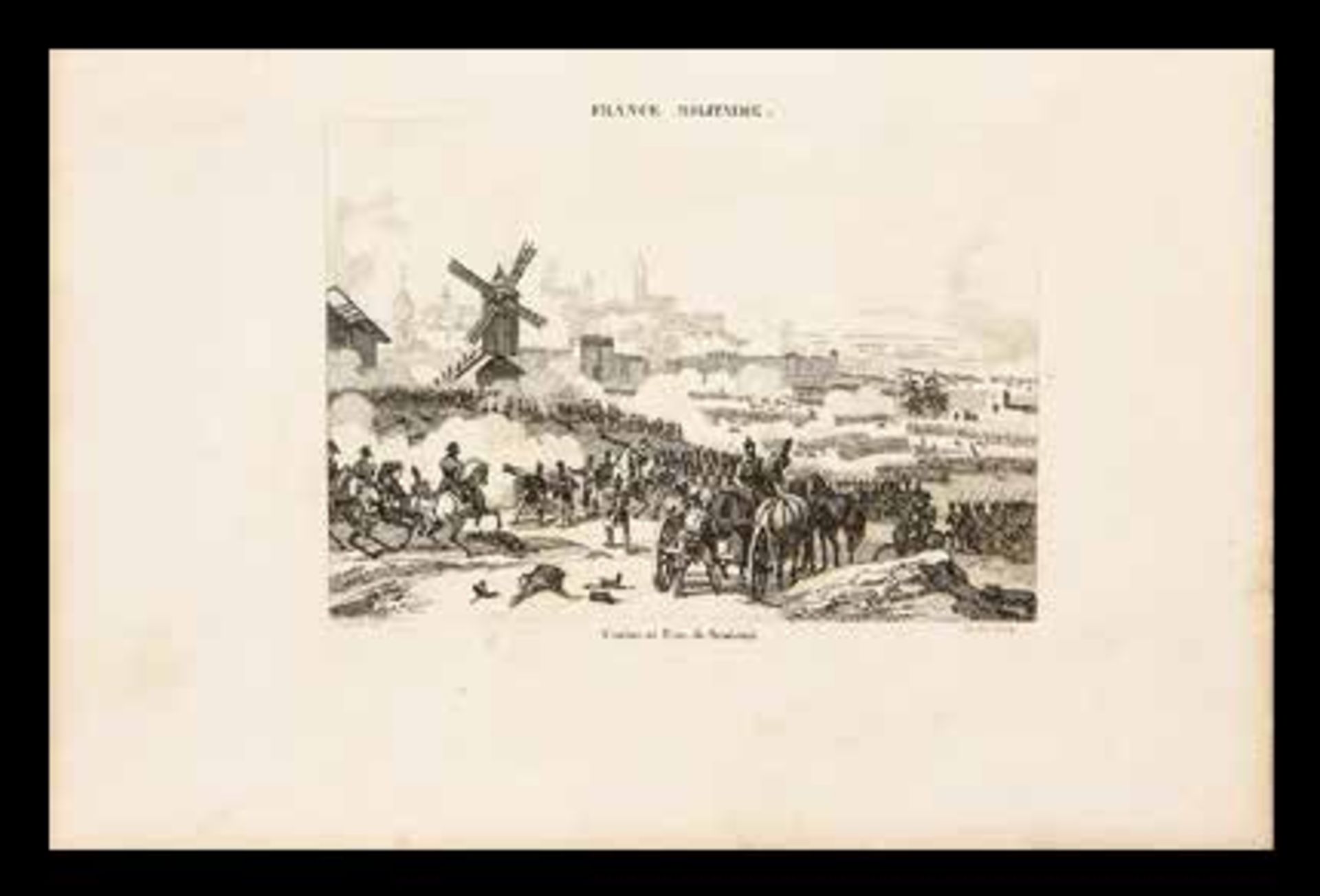 1812 Battle of Smolensk. The beginning of the XIX century. Engraving by Louis [...] - Bild 2 aus 2