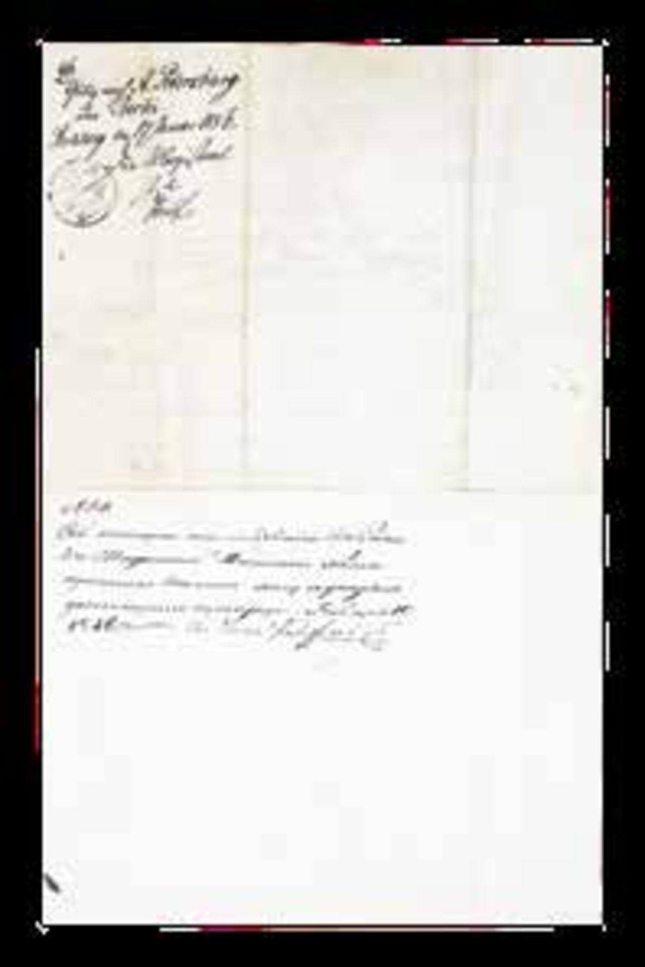 Nikolas I (1796-1855) Passport issued to the Titular Councilor Adelung sent by [...] - Bild 3 aus 4