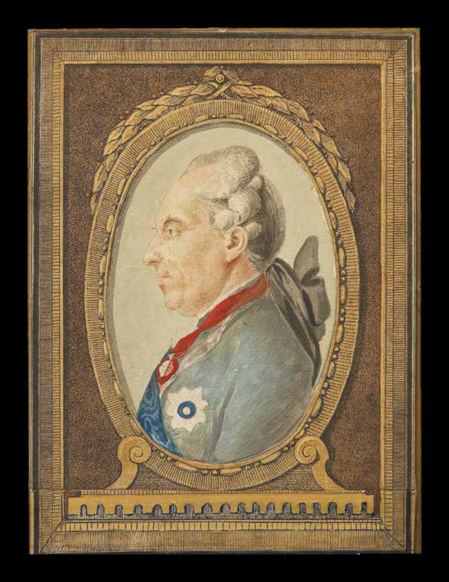 Holzman, Karl Friedrich (1740-1811) Portrait of Prince D.M. Golitsyn. 1770s. Paper on [...] - Bild 2 aus 2