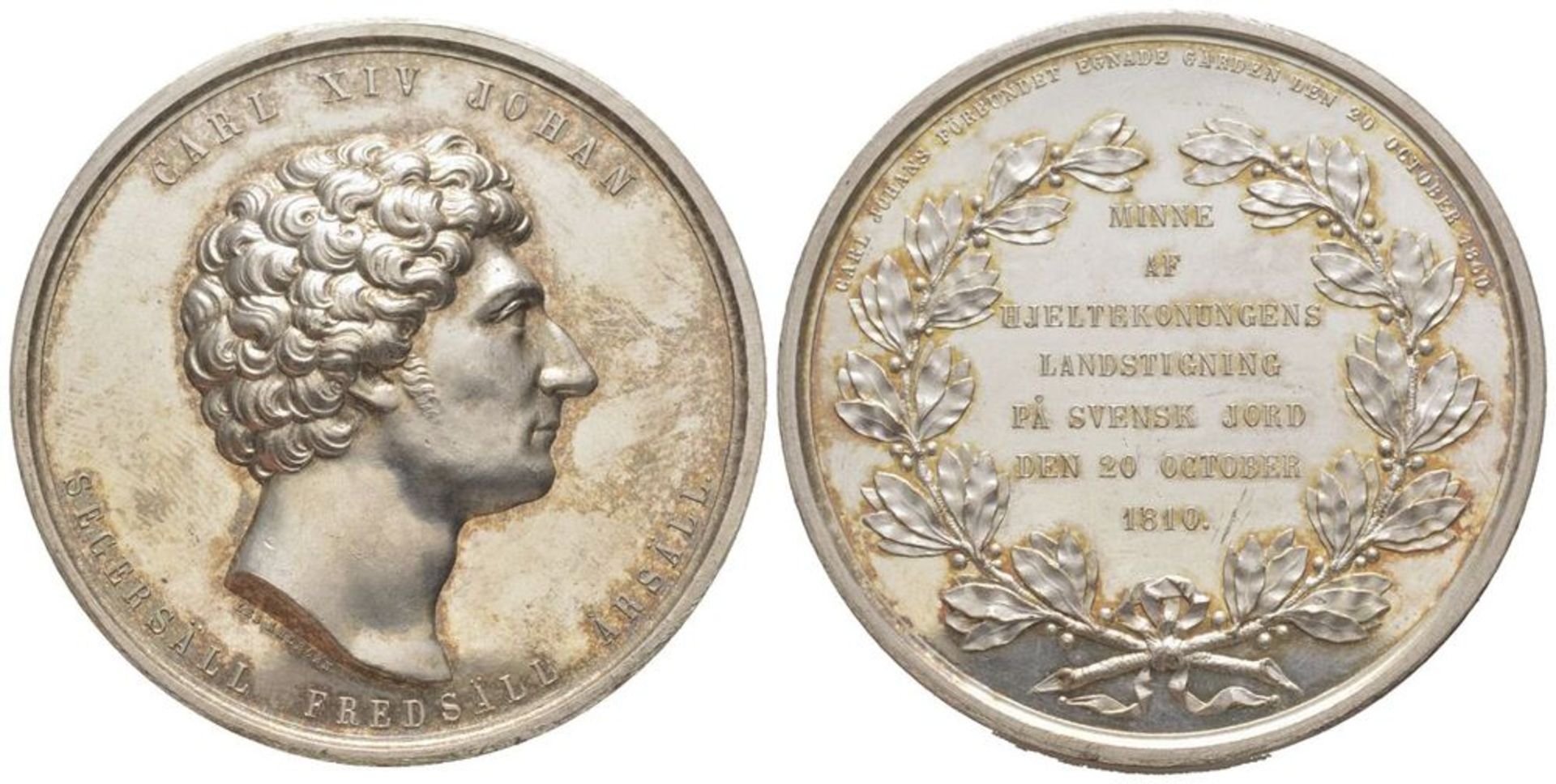 WORLD COINS - Sweden Karl XIV Johan 1818-1844. 50th anniversary of the King’s [...]