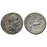 ROMAN COINS - Faustus Cornelius Sulla, Denarius, Rome, 56 BC, AG 4.10 g. Ref : Cr. [...]