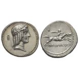 ROMAN COINS - C. Calpurnius L. f. Frugi, Denarius, Rome, 67 BC, AG 4,00 g. Ref : Cr. [...]