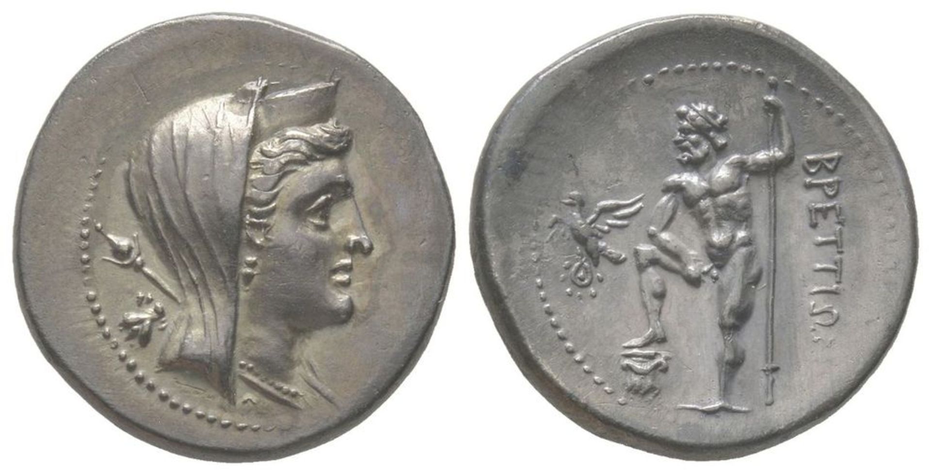 GREEK COINS - Drachm, 216-214 BC, AG 4,42 g Ref : Arslan dies 21/43 (unlisted [...]