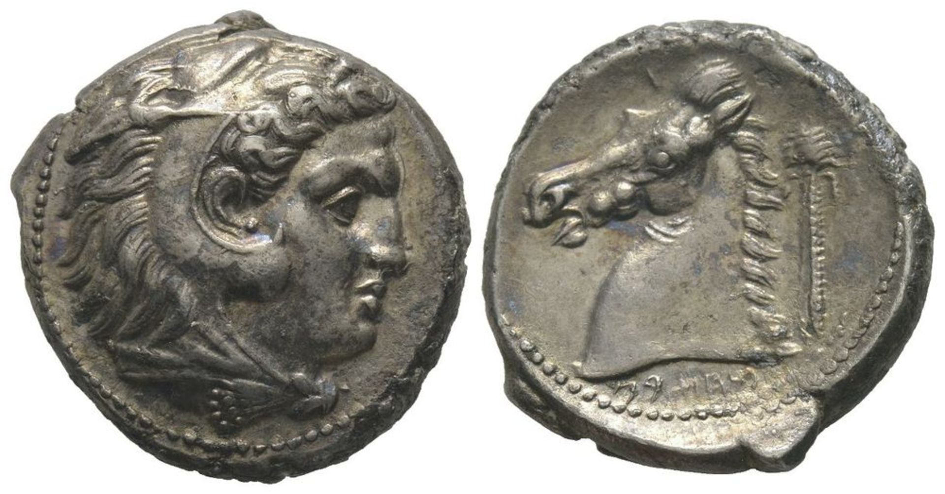 GREEK COINS - Siculo-Punic Tetradrachm, 300-289 BC, AG 16,72 g. Ref : Jenkins, SNR [...]