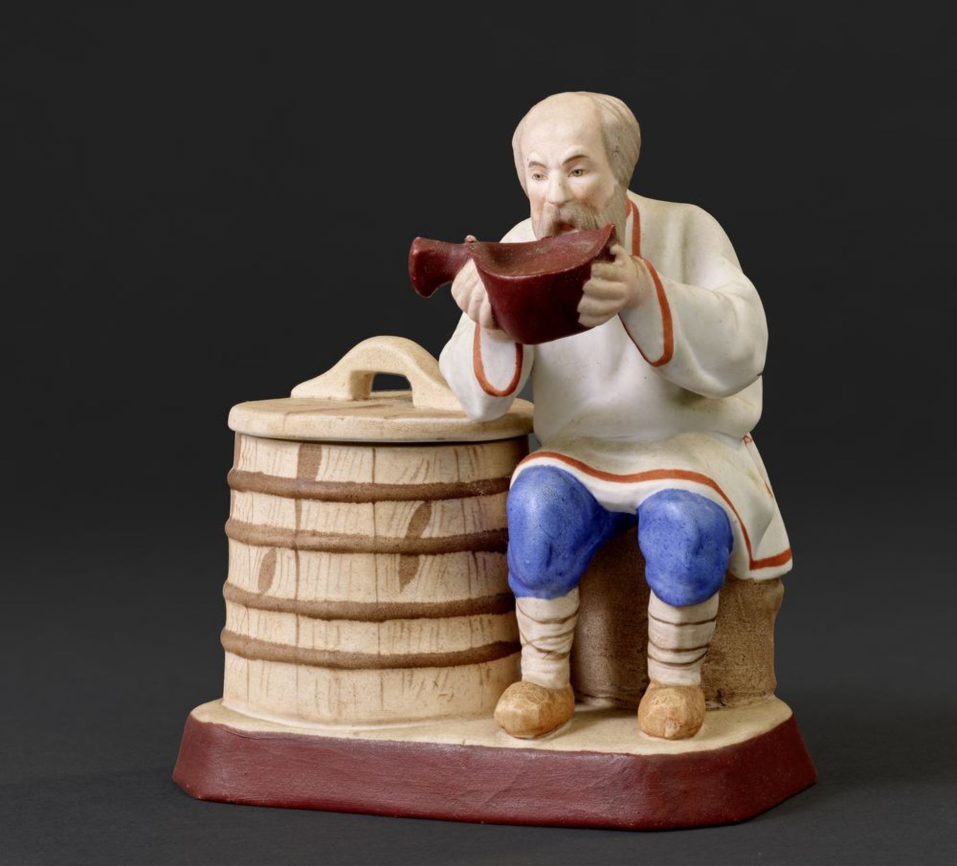 Peasant’s meal: A porcelain figure - GARDNER MANUFACTORY, VERBILKI, [...]