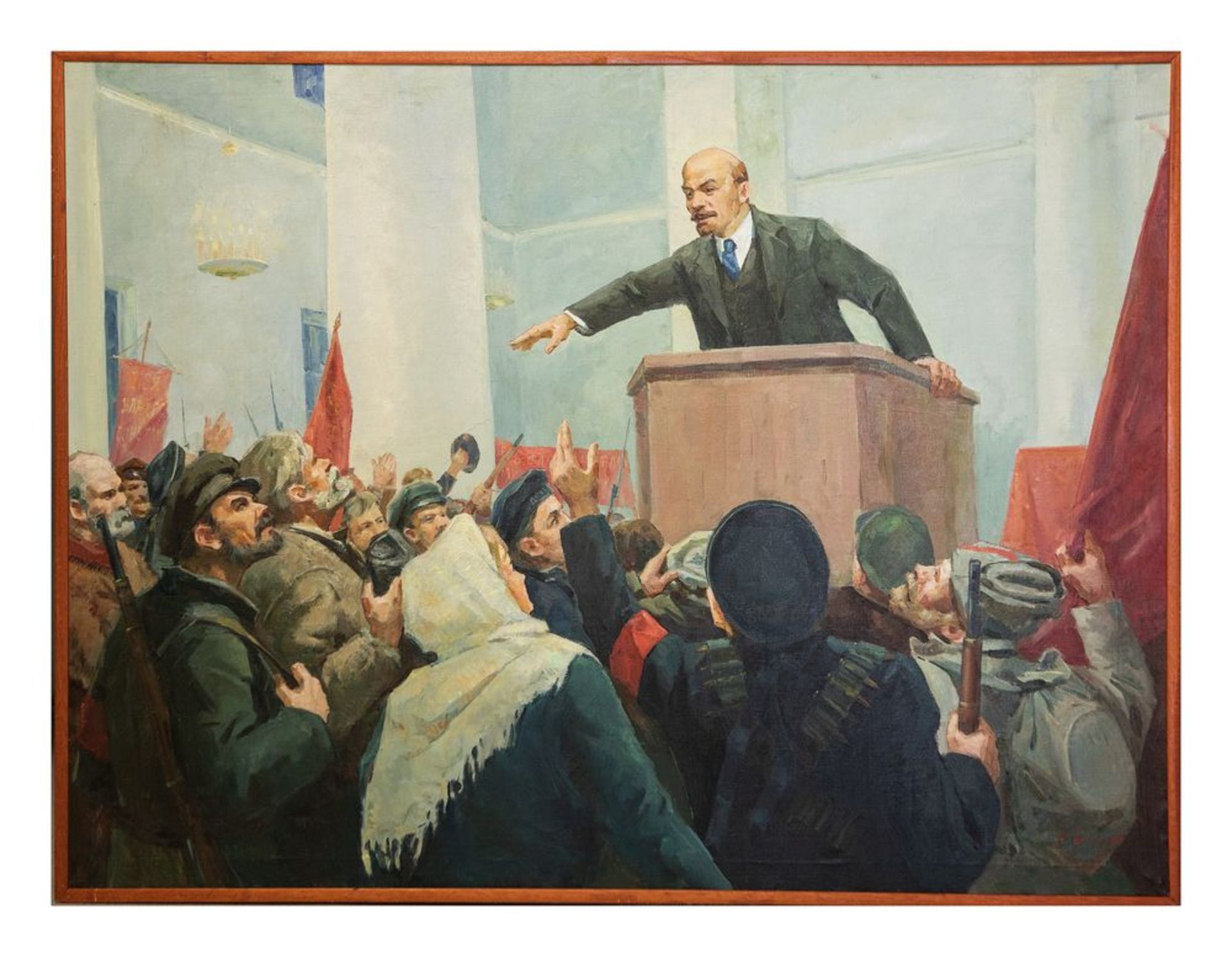 ALEKSEY SIDOROV - Lenin at the tribune Signed (lower right), signed again on the [...]