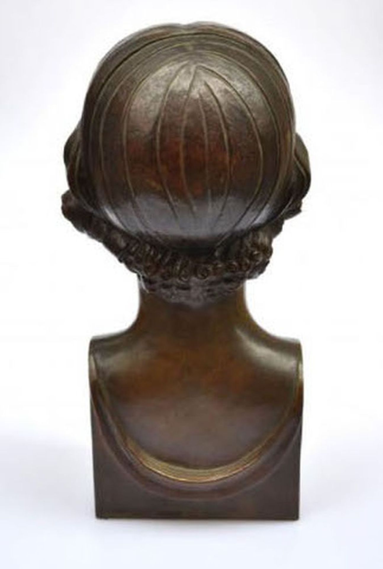 DEMETRE HARALAMB CHIPARUS (1886 - 1947) - Portrait of a young girl Bronze 36 x 15 x [...] - Bild 6 aus 13