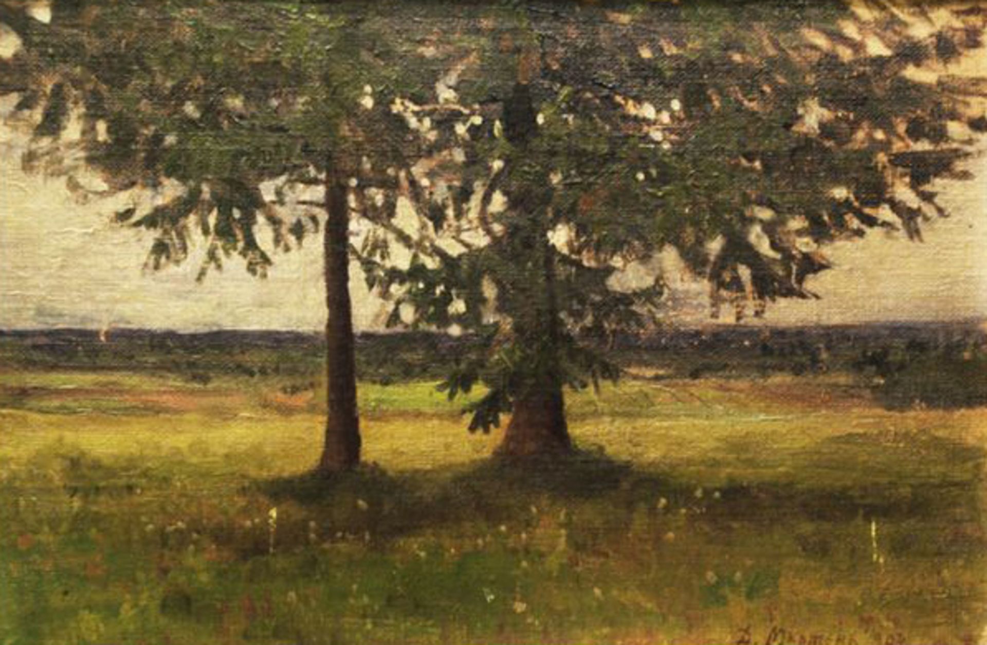 DMITRI MARTEN (1860 - 1918) - Fir trees, 1904 Signed in Cyrillic and dated [...] - Bild 2 aus 2
