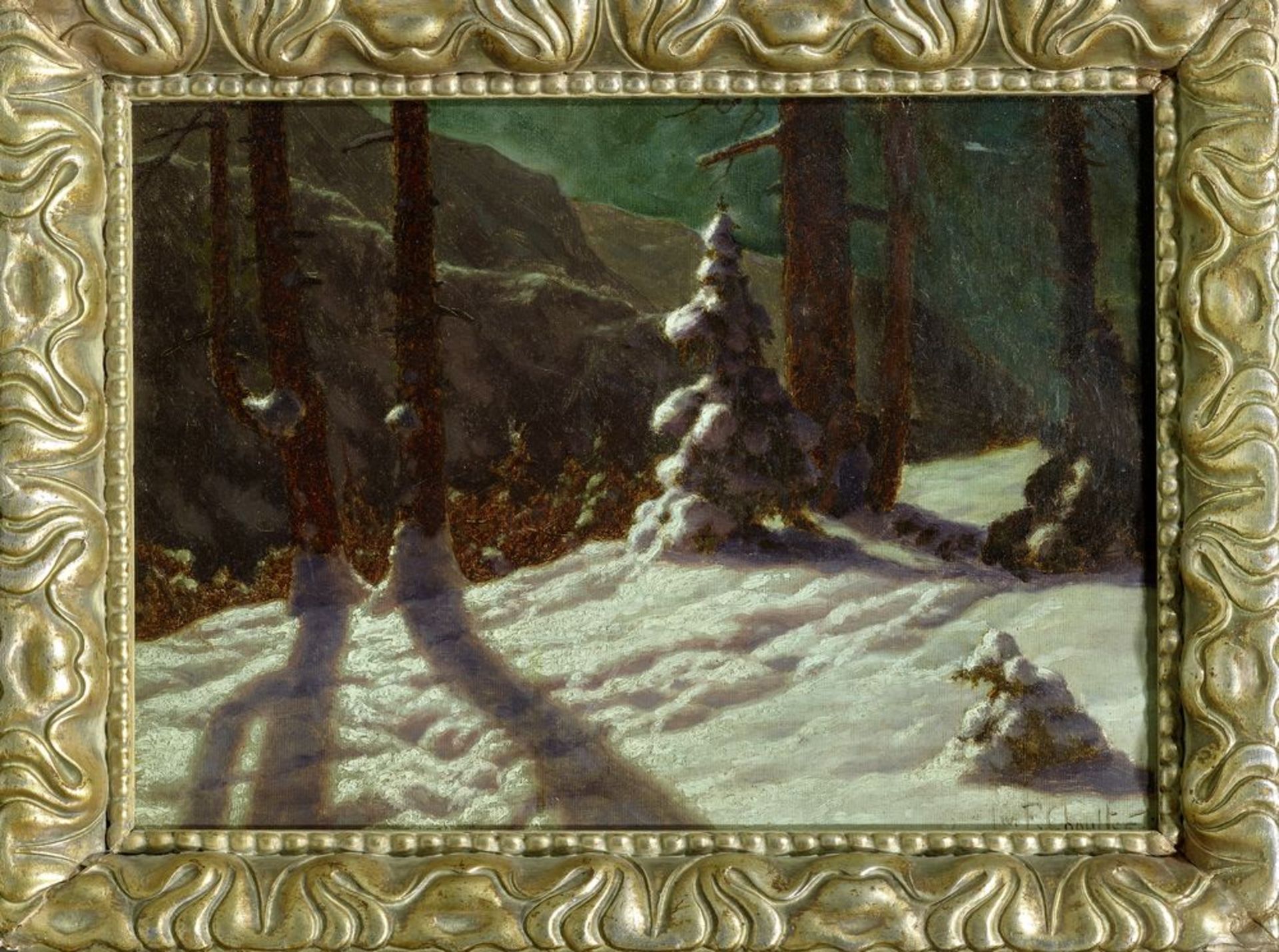 IVAN FEDOROVICH CHOULTSE (1874 - 1939) - Winter Forest. 1925 Signed and dated (lower [...] - Bild 3 aus 4