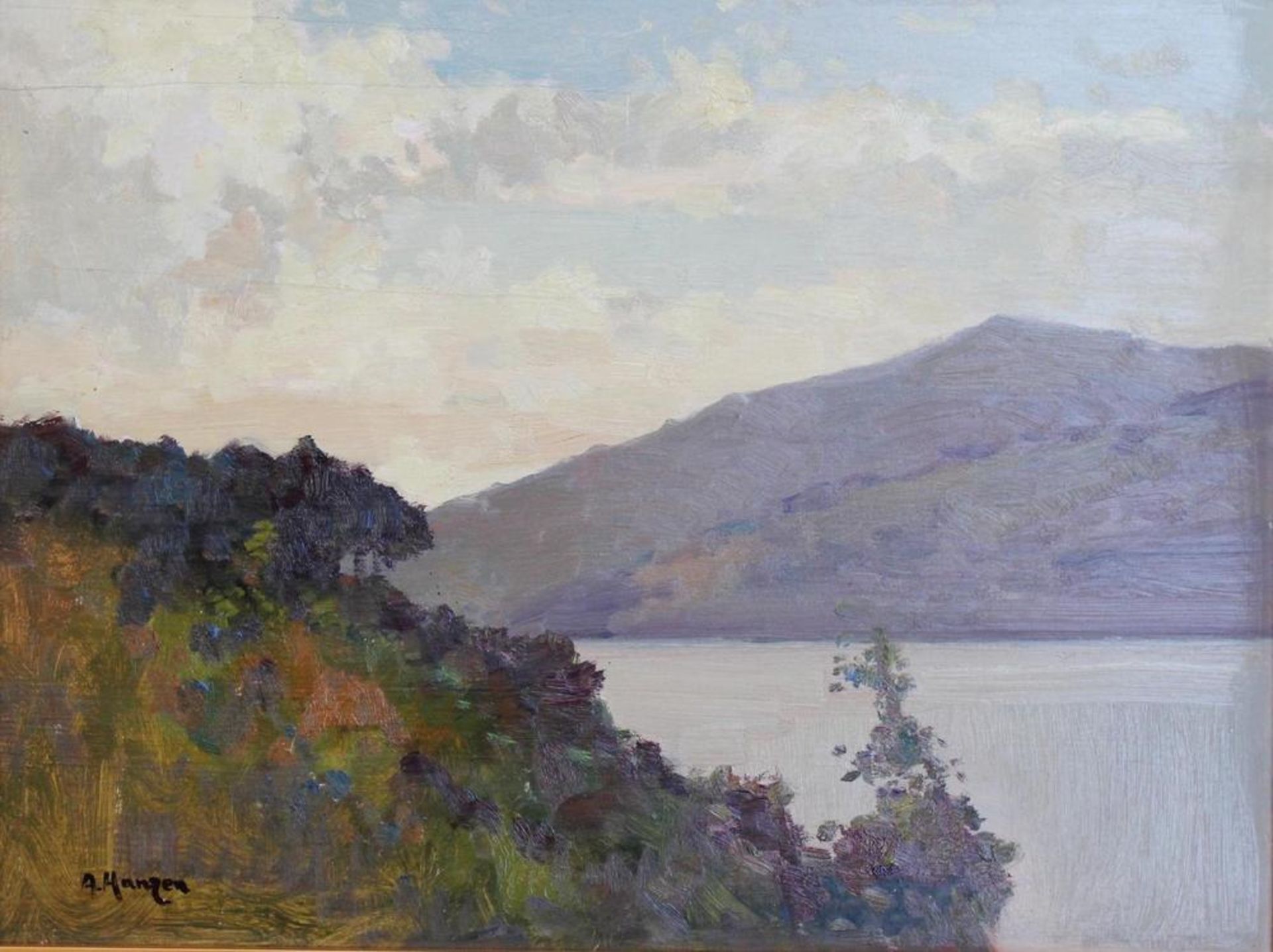 ALEXEI HANZEN (1876 - 1937) - Gulf near Dubrovnik Signed (lower left) Oil on [...] - Bild 4 aus 10