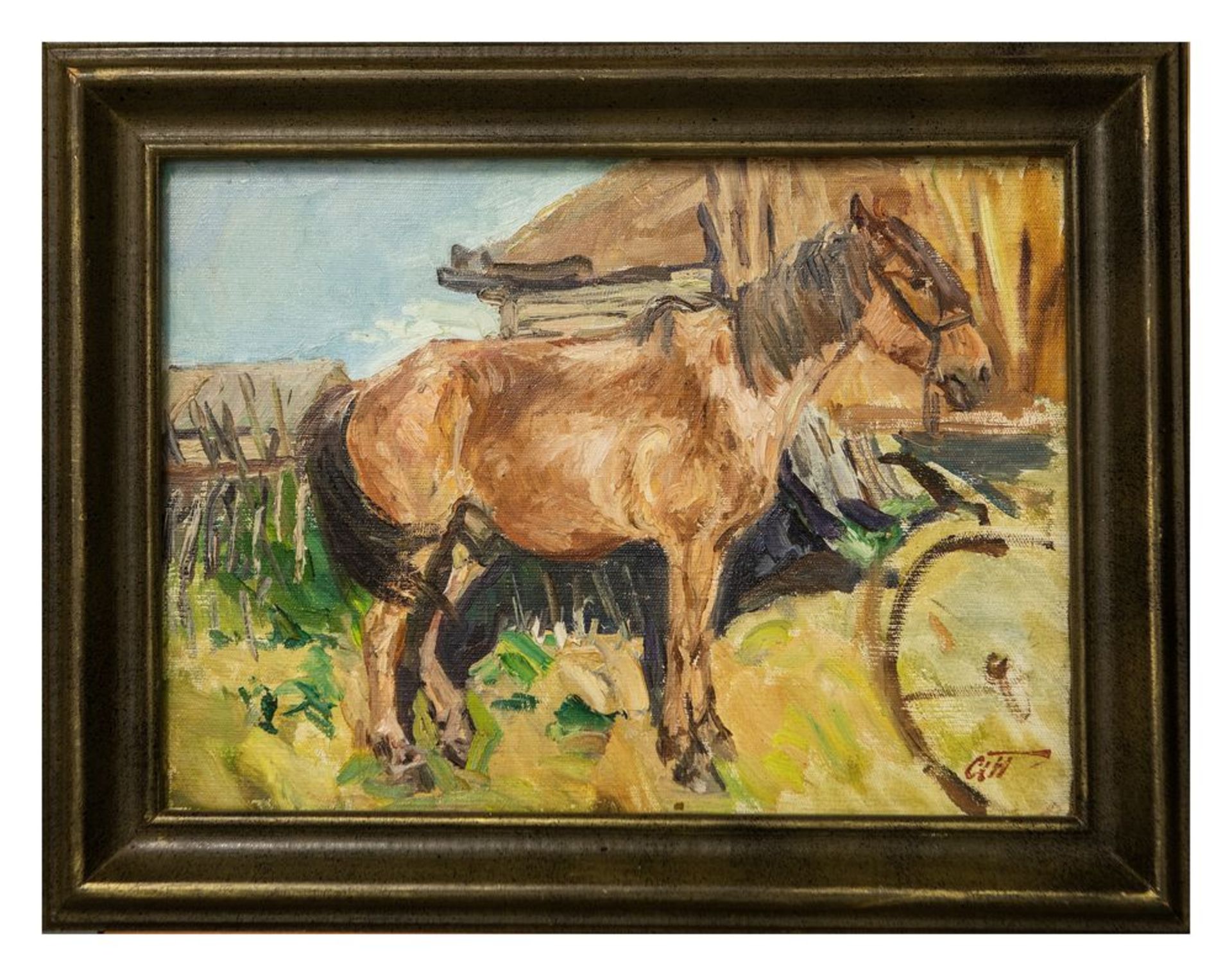 ARKADY PLASTOV (1893 - 1972) - Horse Signed on the reverse Oil on canvas 33.x x 46 cm [...] - Bild 3 aus 4