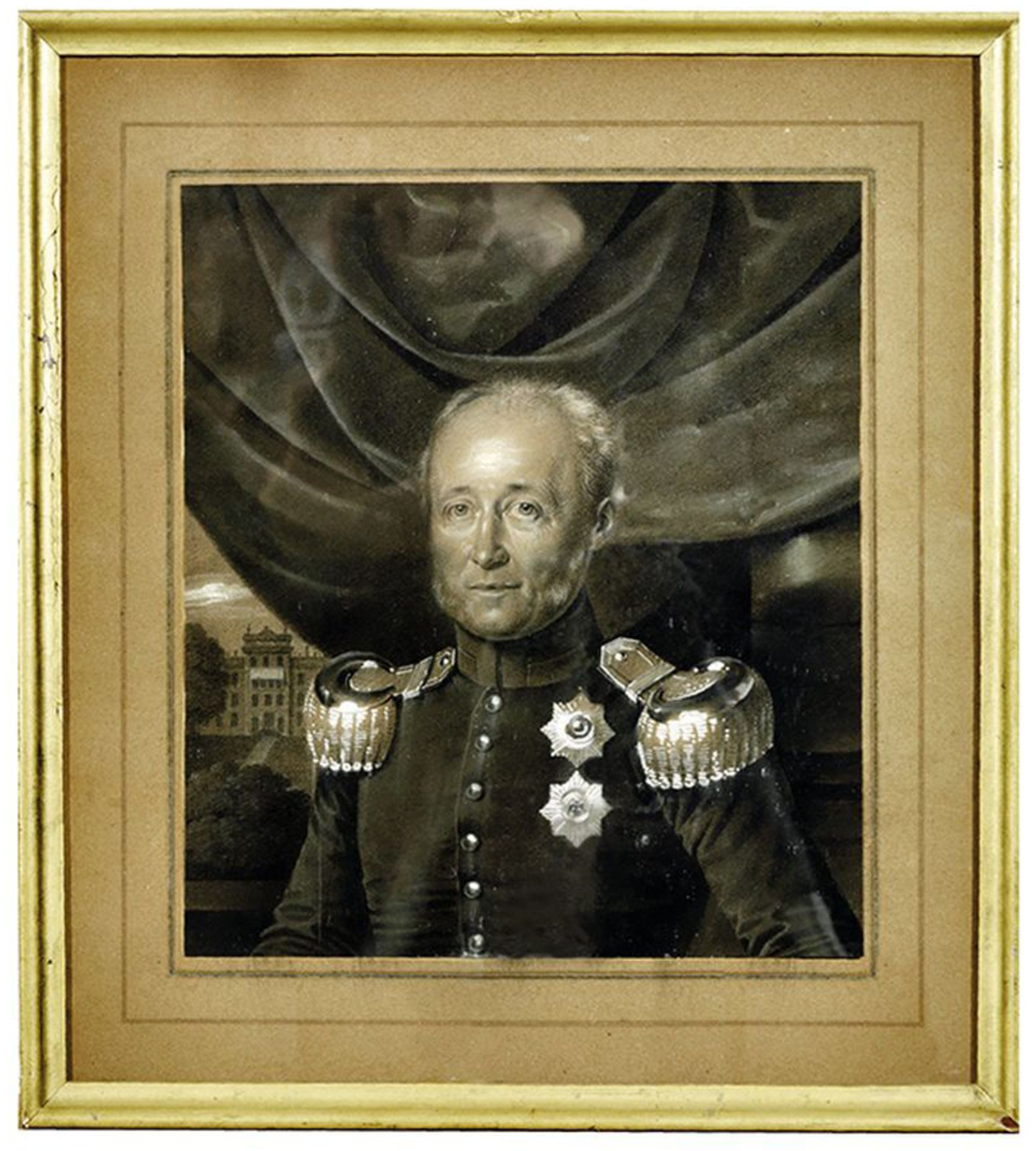 FRANZ KRÜGER (1797-1857) - Portrait of Grand Duke Friedrich Franz I of [...] - Bild 2 aus 4