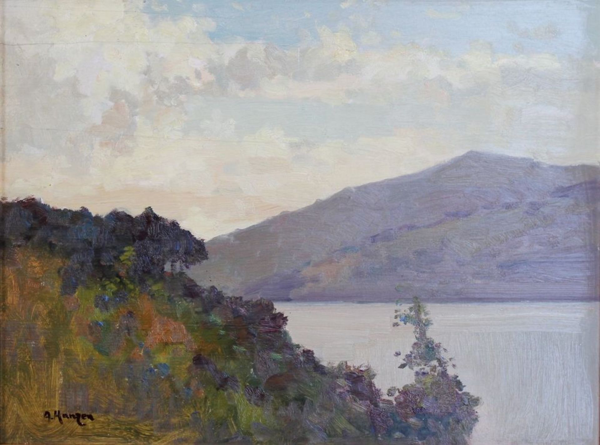 ALEXEI HANZEN (1876 - 1937) - Gulf near Dubrovnik Signed (lower left) Oil on [...] - Bild 2 aus 10