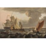 LUDOLF BACKHUYSEN (NACHFOLGER)1631 Emden - 1708 AmsterdamSCHIFFE VOR ENKHUIZEN Öl auf Leinwand (