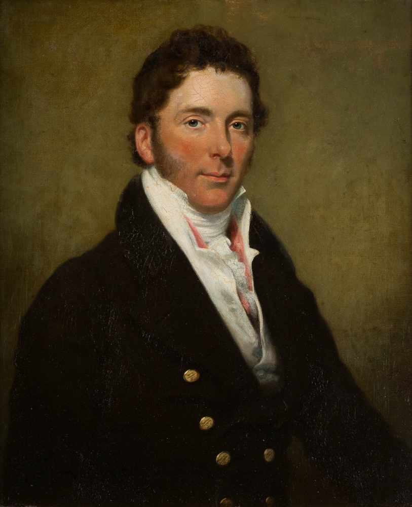 JOHN HOPPNER (UMKREIS)1758 London - 1810 EbendaPORTRAIT EINES GENTLEMANS Öl auf Leinwand (doubl.).