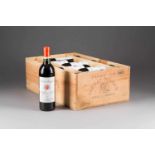 CHÂTEAU POUJEAUX 1983 MOULIS EN MÉDOC 12 Flaschen in originaler Holzkiste, 0,75l; 7 Flaschen (hf), 5