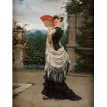JOSEP LLOVERA BOFILL1846 Reus - 1896 BarcelonaDie Flamenco-Tänzerin Öl auf Leinwand. 60 x 81 cm (