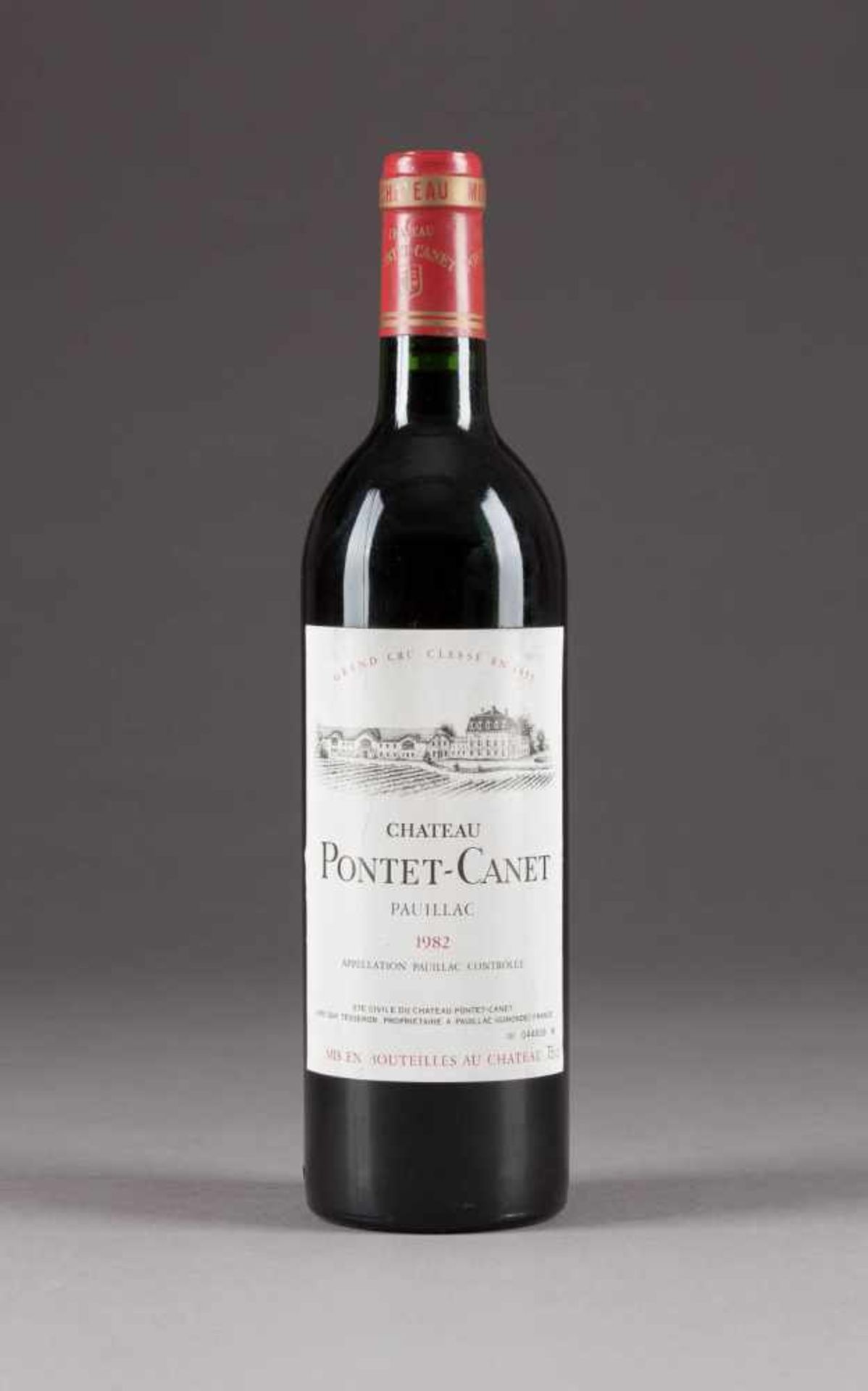 CHÂTEAU PONTET-CANET 1982 PAUILLAC 6 Flaschen, 0,75l; 4 Flaschen (hf), 2 Flaschen (in). Bedeutende