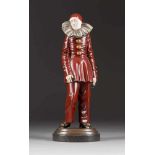 DOROTHEA CHAROL1895 Odessa - 1963 LondonPierrot Bronze, braun patiniert, rot und silberfarben