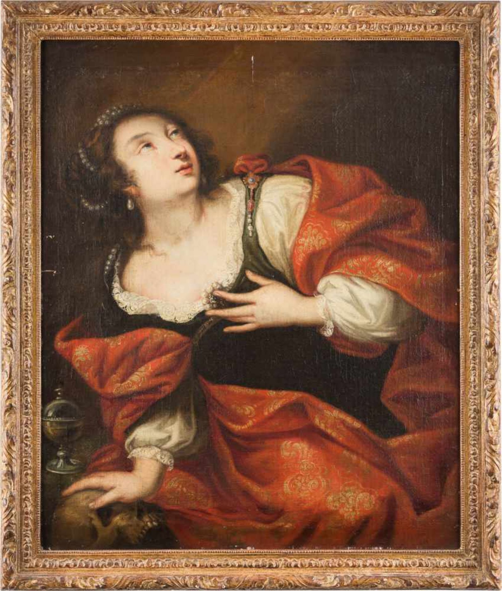 JAN COSSIERS (WERKSTATT/SCHULE)1600 Antwerpen - 1671 EbendaMARIA MAGDALENA Öl auf Leinwand ( - Image 2 of 3