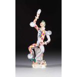 PETER STRANG1936 DresdenHARLEKIN ALS JONGLEUR Deutsch, Meissen, 1976 Porzellan, polychrome