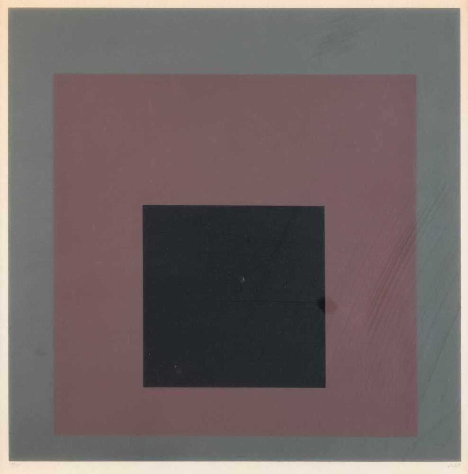 JOSEF ALBERS1888 Bottrop - 1976 New HavenOHNE TITEL (HOMAGE TO THE SQUARE) Farbserigrafie auf festem