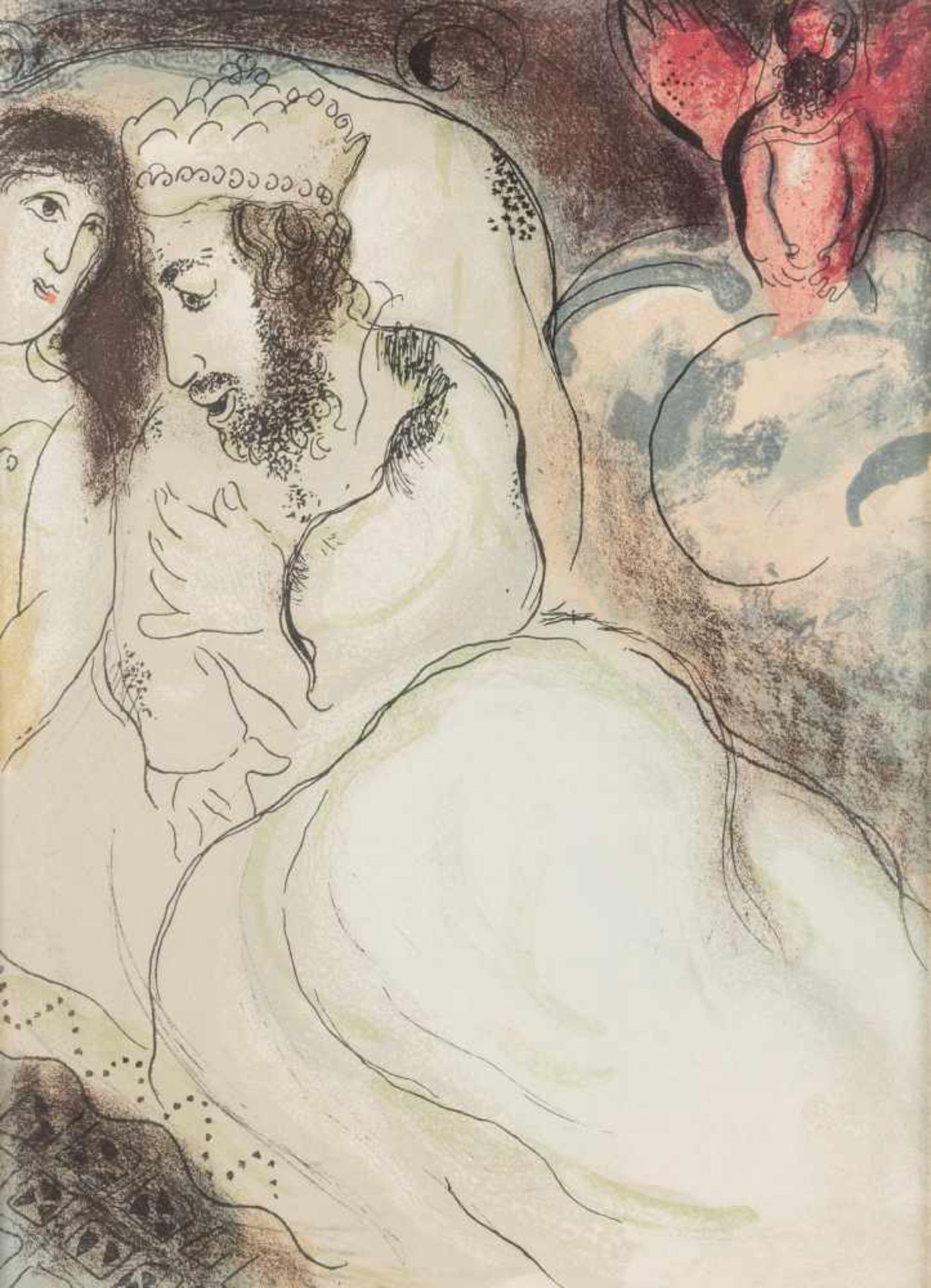 MARC CHAGALL1887 Witebsk - 1985 Paul de VenceKONVOLUT AUS SECHS BLÄTTERN (AUS 'ILLUSTRATIONEN FÜR - Image 4 of 7