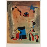 JOAN MIRÓ1893 Montroig - 1983 Calamajor (Mallorca)'LE CHIEN BLEU' (1959) Farbaquatinta auf Rives. DM