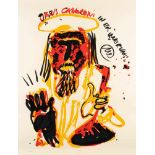 MARKUS LÜPERTZ1941 Reichenberg - lebt und arbeitet in Düsseldorf'JESUS CANELONI' Farbserigrafie