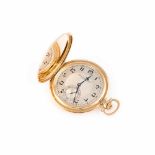 TASCHENUHR 'INTERNATIONAL WATCH CO. SCHAFFHAUSEN - IWC' Schweiz, 20. Jh. Gelbgold. D. 5,3 cm, Ges.-