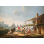 JACQUES FRANCOIS JOSEPH SWEBACH1769 Metz - 1823 ParisRastende Landsknechte Öl auf Leinwand (doubl.).