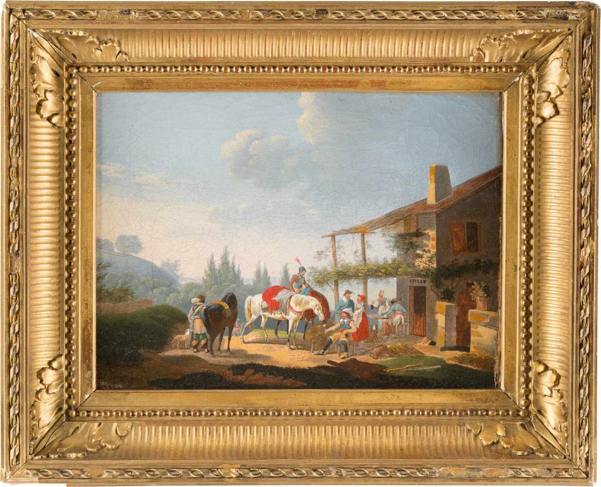 JACQUES FRANCOIS JOSEPH SWEBACH1769 Metz - 1823 ParisRastende Landsknechte Öl auf Leinwand (doubl.). - Image 2 of 2