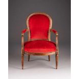 MARTIN NICOLAS DELAPORTEFranzösischer Ebenist, Maître 1765LOUIS XVI.- FAUTEUIL Frankreich, um 1775