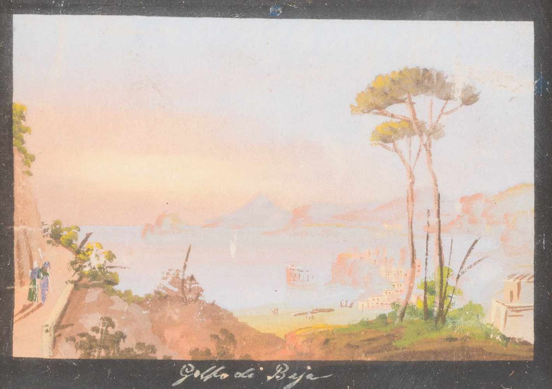 ITALIENISCHER LANDSCHAFTSMALERTätig um 1900NEUN ITALIEN-ANSICHTEN Gouache auf festem Papier. SM 6, - Image 9 of 9