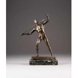 PAUL SCHMIDT-FELLING1835 - 1920 war tätig in BerlinSpeerwerfer Bronze, braun patiniert,