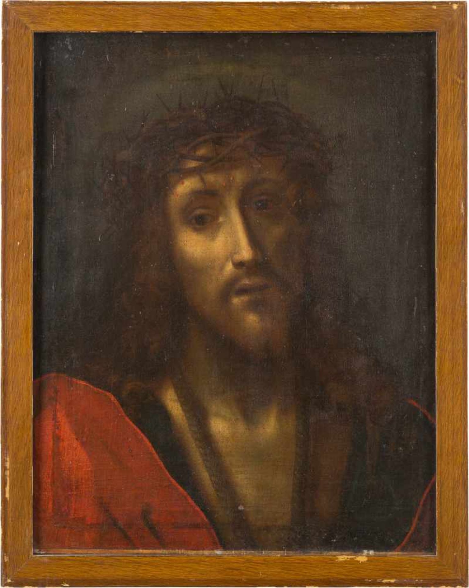 CARLO DOLCI (NACHFOLGER)Florenz 1616 - 1686ECCE HOMO Öl auf Leinwand (doubl.). 49 x 38,5 cm (R. 54 x - Bild 2 aus 2
