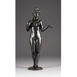 RUDOLF SCHWARZ1878 Kaiserslautern - 1960 UnterzeismeringFrauenakt mit Kette Bronze, dunkel