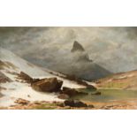 GUSTAVE EUGÈNE CASTAN1823 Genf - 1892 Crozant (Creuse) Blick auf das Matterhorn vom Riffelsee am
