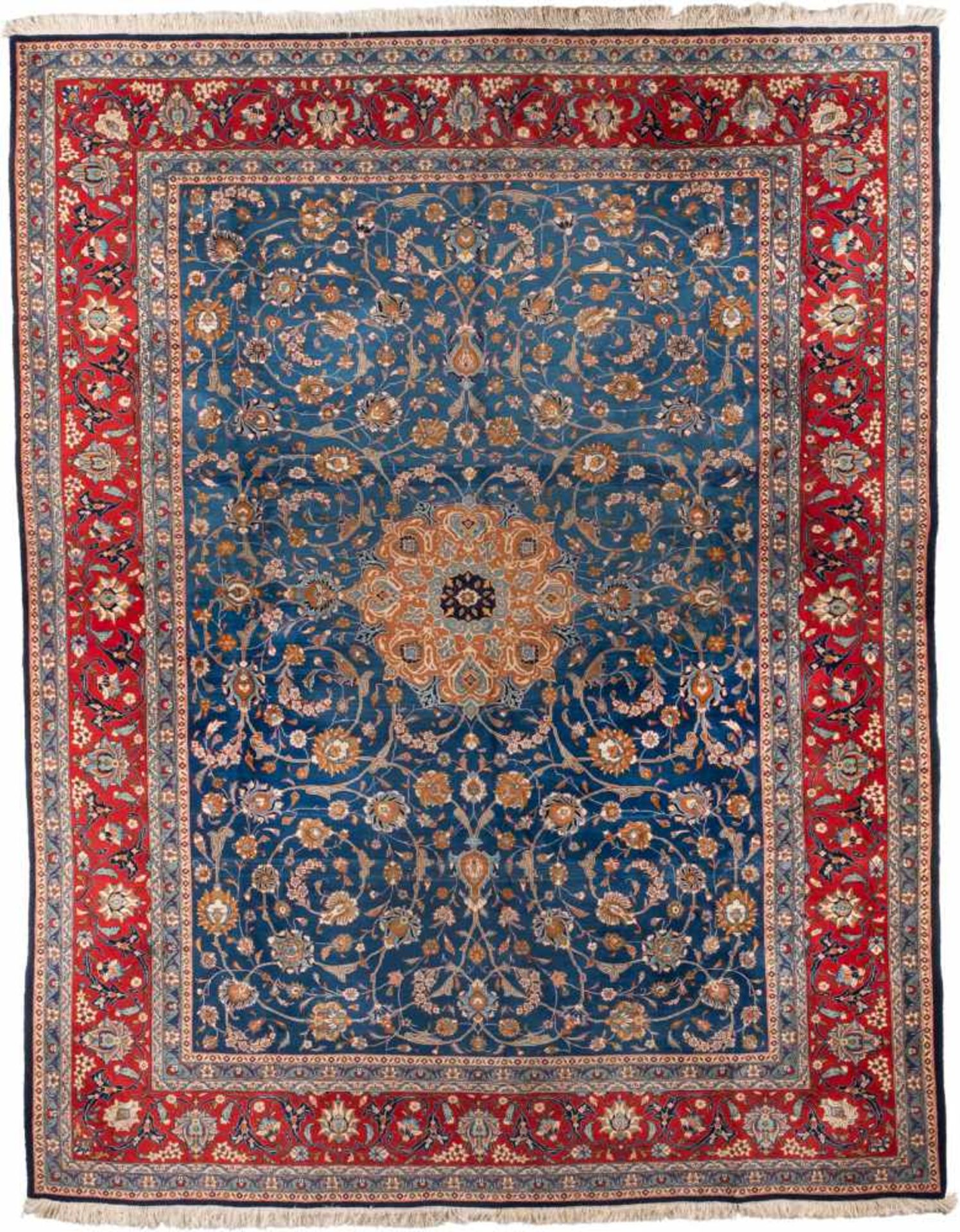 TEHERAN Persien, 2. Hälfte 20. Jh.379 x 298 cm. Min. Gebrauchsspuren.