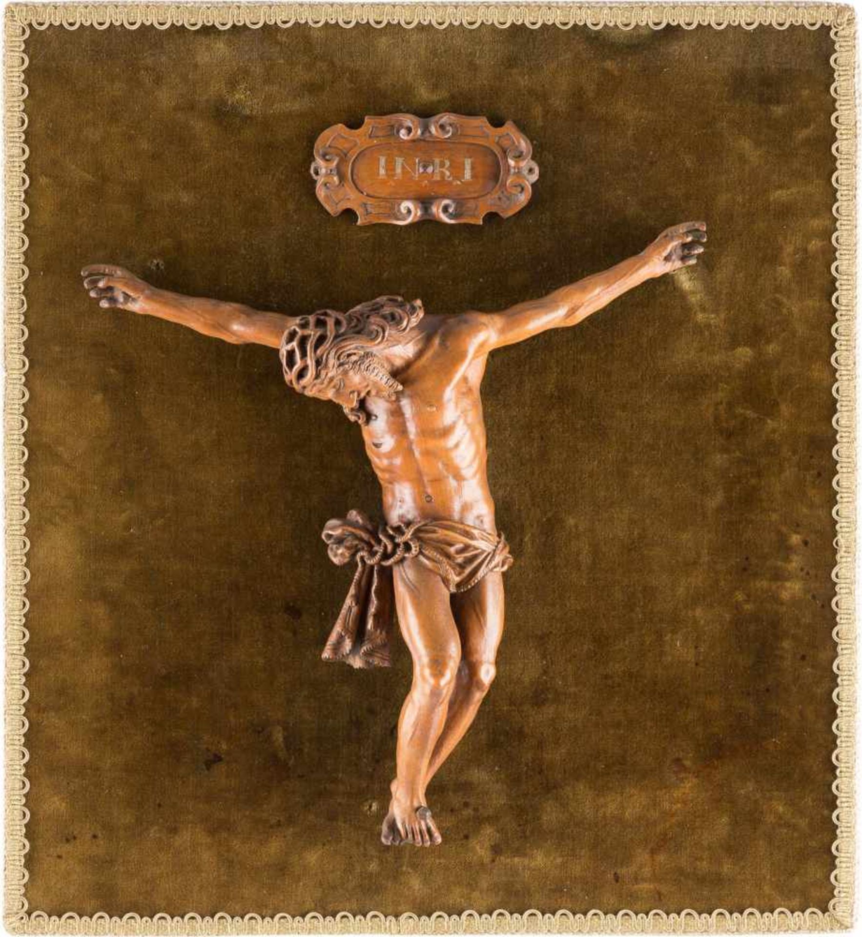KORPUS CHRISTI Süddeutsch, wohl Franken, um 1680/ 1700 Nussholz (?), vollplastisch geschnitzt,