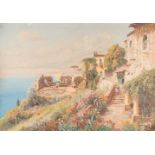 ALOIS ARNEGGER1879 Wien - 1967 ebendaAm Golf von Neapel Öl auf Leinwand. 70 x 100,5 cm (R. 93 x