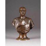 DEUTSCHER BILDPLASTIKERTätig um 1900Büste Otto von Bismarck Bronze, braun patiniert. H. 21 cm.