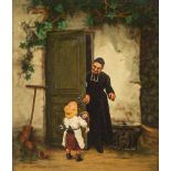 HUGO KOHLTätig um 1902 RoermondEin Kind für die Taufe ('Een Kindje ten doop') Öl auf Leinwand auf