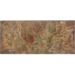 MÜNCHNER SCHULEum 1900Inferno Öl auf Leinwand. 105 x 239 cm. Besch., rest. Provenienz: Sammlung